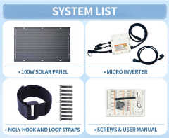 All in One Balcony Solar System 300W 600W Grid Tie Solar Micro Inverter with Storage for Home Use