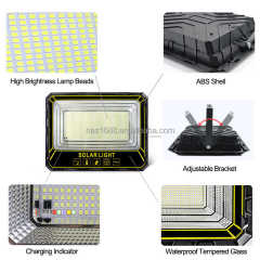 Solar Power Floodlight IP66 40W 60W 100W 200W 300W 500W 1000W LED Outdoor Lighting with Remote Control Waterproof ABS Flood Light for Road Lighting NAAISI