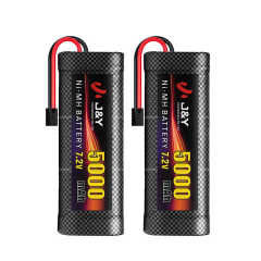 7.2V NiMH Battery Pack 4600mAh High Capacity Rechargeable for RC Cars Drift Buggies Home Appliances JIEYO
