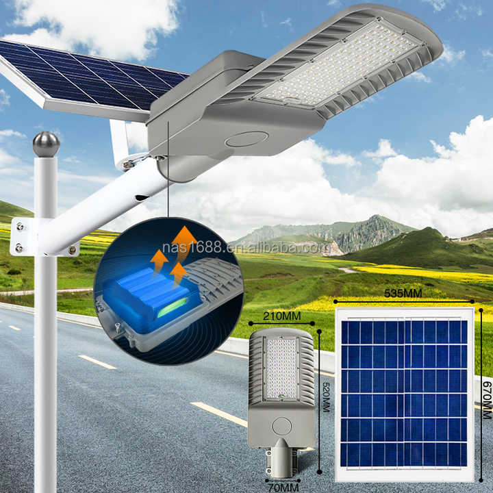 Outdoor Solar Street Lights IP65 Waterproof Solar Powered Lamp for Municipal Engineering Projects NAAISI