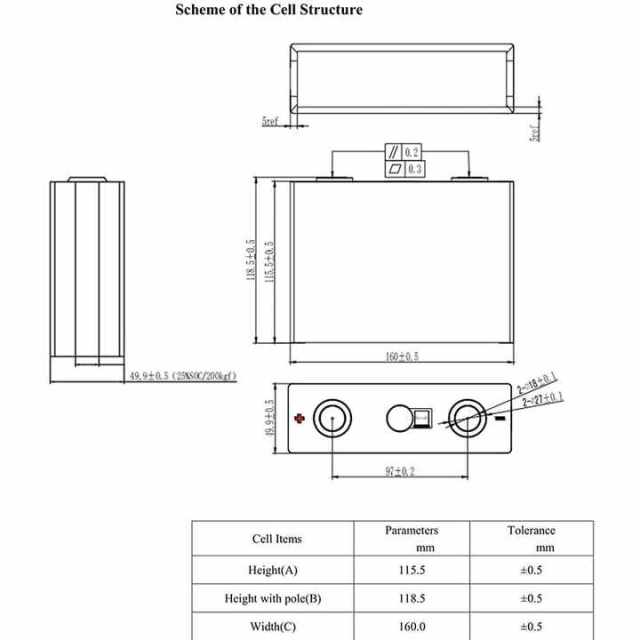 Grade A 100Ah 3.2V LFP Prismatic Battery Cell High Efficiency LiFePO4 Battery for 12V 24V 36V 48V 72V Electric Vehicles Solar Energy Storage Systems CNNTNY