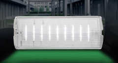 LED Emergency Light 3-Hour Backup Wall Mounted Bulkhead Light Cold White Exit Sign Surface Mounted Emergency Lighting for Outdoor Use FAT