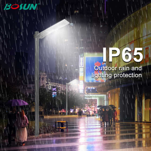 Solar Powered Street Light 60W 100W 200W 300W IP65 Waterproof Outdoor LED Garden Lighting GEBOSUN