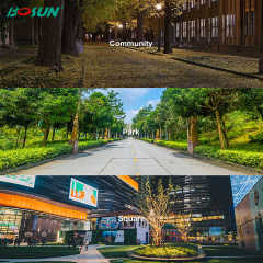 Solar Smart Pole Integrated Broadcasting Speaker for Outdoor Smart Lighting Systems Geboshun