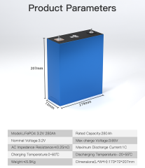 LiFePO4 Battery Cell 280Ah High-Cycle Life for Solar Energy Storage and Electric Vehicles Hithium