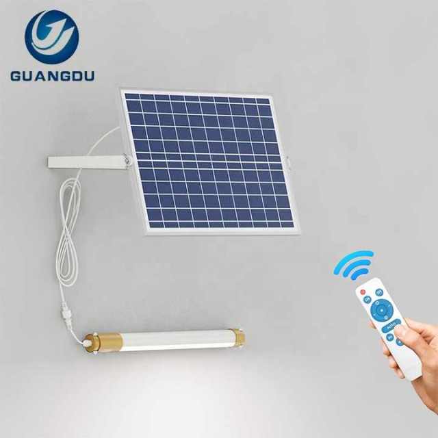 Solar Panel LED Linear Lamp IP67 Waterproof 100W-500W Outdoor Garden Lighting GuangDu