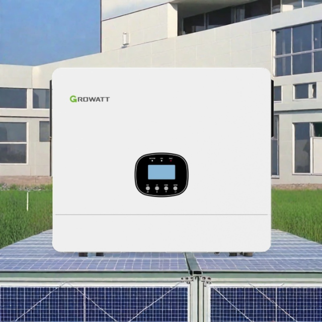 Mppt Solar Inverter 12 kW Off Grid Solar Inverter Pure Sine Wave Solar Inverters Single Phase for Residential and Commercial Solar Power Systems Growatt
