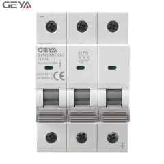 GEYA DC MCB Circuit Breaker 1P 2P 3P 4P Miniature 16A 25A 63A 4.5kA for Solar PV Systems 1000VDC