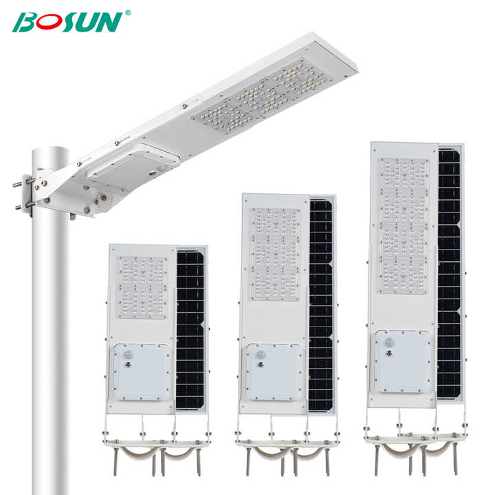 Solar Powered Street Light 60W 100W 200W 300W IP65 Waterproof Outdoor LED Garden Lighting GEBOSUN