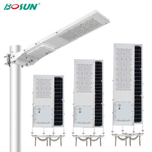 Solar Powered Street Light 60W 100W 200W 300W IP65 Waterproof Outdoor LED Garden Lighting GEBOSUN