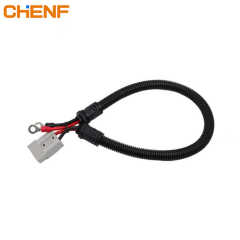 CHENF 40A 50A 120A 175A 350A 600V Male Female Connector Adapter Power Cable with Red Black Colors for Solar Power System and Charging Stations