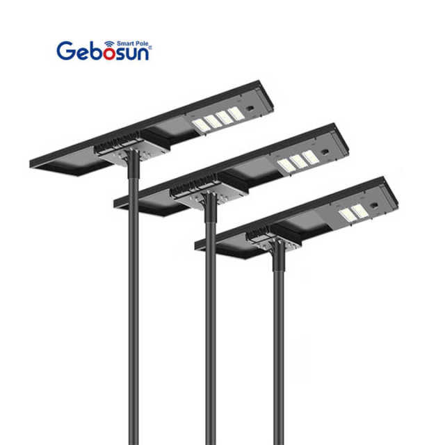 High Watt Aluminum Solar Roadway Lights Outdoor Solar Lamp IP65 Waterproof Solar Panel Street Light With Remote Control Gebosun