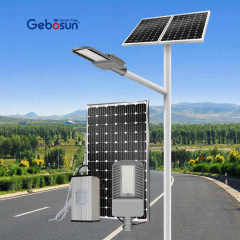 Solar Street Lamp IP65 Waterproof 30W 6000K Road Lighting Dark Grey LED Aluminum Split System