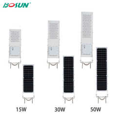 Integrated Solar Street Light All-in-One LED Highway Road Lighting IP65 Waterproof 3000K-6000K Color Temperature