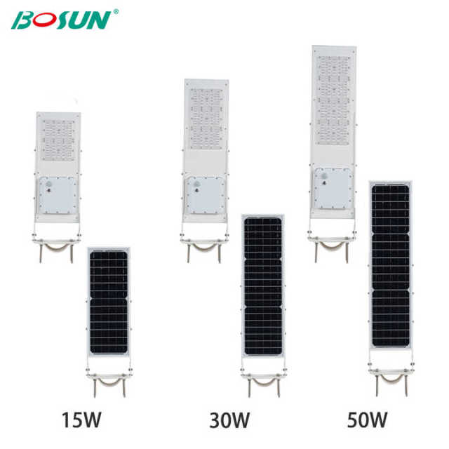Integrated Solar Street Light All-in-One LED Highway Road Lighting IP65 Waterproof 3000K-6000K Color Temperature