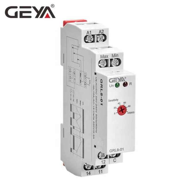 Water Pump Timer GRL8-01 Liquid Level Control System Automatic Relay for AC/DC 24V-240V Applications GEYA