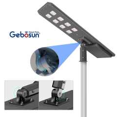 Solar Street Light Aluminum IP65 Waterproof 6000K Daylight Alert for Square Lighting BOSUN