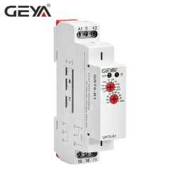 GEYA GRT8-A/B Timer On Off Delay Relay 1SPDT DIN Rail Time Relay 16A Single Function AC/DC 12V-240V for Industrial Automation and Energy Systems GEYA OEM ODM