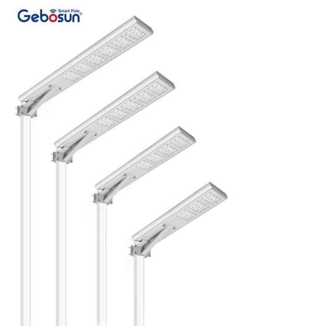 Solar Street Lamp High Lumens IP65 Waterproof Integrated All-in-One Solar Lighting for Roadway Illumination Gebosun