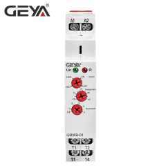 GEYA NEW GRW8-01 DIN Rail Temperature Control Relay AC/DC 24V-240V Wide Voltage Range Waterproof Sensor for Industrial Automation GEYA OEM ODM