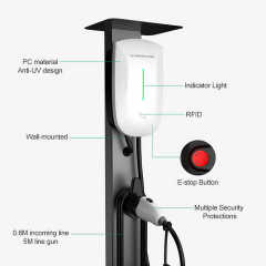 Wall-Mounted EV Charging Station 32A 7kW 11kW 22kW CCS Interface for Indoor Outdoor Use Bosun
