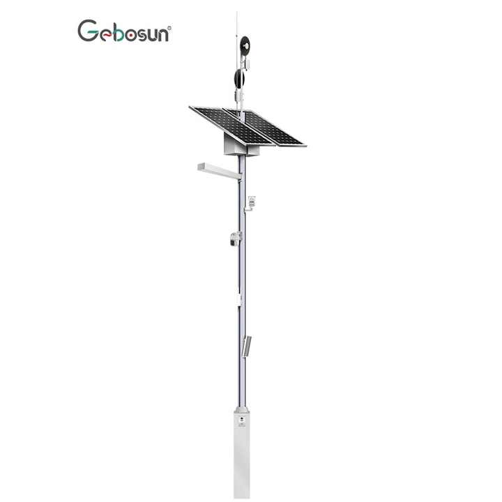 Solar Smart Pole Integrated Broadcasting Speaker for Outdoor Smart Lighting Systems Geboshun