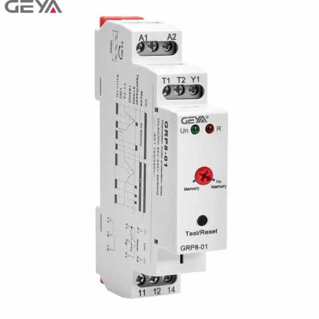 GEYA GRP8-01 AC/DC 24-240V Thermistor Motor Protection Relay for Compressor Motor Start in Refrigeration Systems
