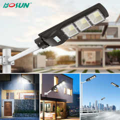 Industrial MPPT Solar Charger Controller 50W 60W 80W High Lumen SMD Smart Integrated LED Solar Panel Street Light for Road Lighting GEBOSUN