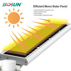 Solar Street Lamp High Lumens IP65 Waterproof Integrated All-in-One Solar Lighting for Roadway Illumination Gebosun