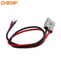 CHENF 40A 50A 120A 175A 350A 600V Male Female Connector Adapter Power Cable with Red Black Colors for Solar Power System and Charging Stations