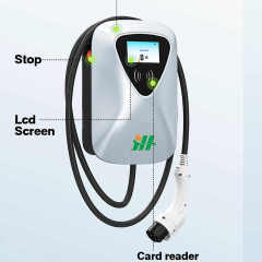 Adjustable GB/T 32A Type 2 EVSE EV Wallbox Charger 7.2kW 11kW 22kW AC Electric Vehicle Charging Station Hongjiali
