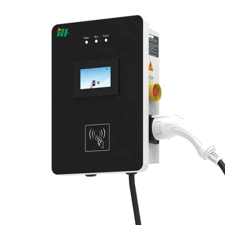 Hongjiali 400V 3 Phase 32A Type 2 Wallbox AC Charging Station with Leakage Protection for Electric Vehicles 22kW