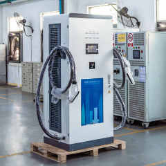 60KW 120KW Floor-Mounted Dual Gun EV Charging Station CCS CHAdeMO GB/T Plug DC Fast Charger for Commercial EV Charging Hongjiali