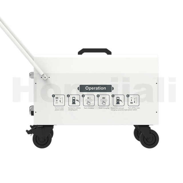 Portable DC Electric Car Charger 20KW 80A Fast Charging Station for EV CCS Plug and Play Hongjiali