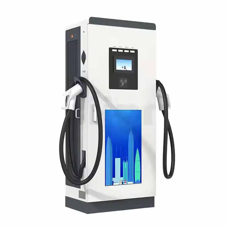 60KW-240KW Solar DC Charging Stations Dual Gun Fast EV Charger for Outdoor Electric Vehicle Charging Hongjiali