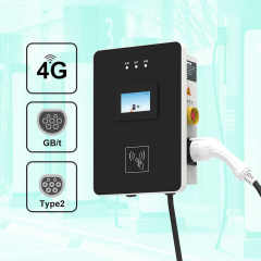 Smart Mode 3 New Energy Electric Car Level 2 Wall-mounted Box 22kW Charging Station EVSE Type2 11kW 7kW AC EV Charger Wallbox for Electric Vehicle Charging hongjiali
