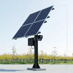 Solar Tracking System 12Kw Dual Axis Wind Load 37~60m/s for 1.6KN/M2 Snow Load Tianjin China