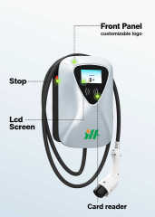 Hongjiali Plug Charge Wall Mount Type2 7kw 11kw 22kw Good Price Home Ac Ev Charger for Electric Car with Screen Display