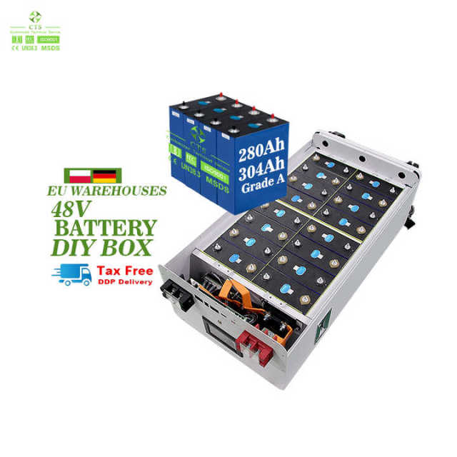 EU Stock Lifepo4 Battery Boxes 51.2V 48V 14kWh 15kWh DIY Metal Case Home Energy Storage System CTS