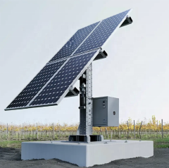 Solar Tracking System 12Kw Dual Axis Wind Load 37~60m/s for 1.6KN/M2 Snow Load Tianjin China