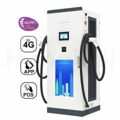 60KW 120KW Floor-Mounted Dual Gun EV Charging Station CCS CHAdeMO GB/T Plug DC Fast Charger for Commercial EV Charging Hongjiali