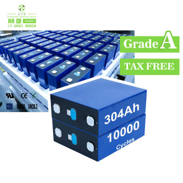 Lithium Ion Lifepo4 Battery Cell 3.2V 100Ah 200Ah 320Ah 280Ah High Cycle Life for Home Energy Storage System Ukraine Poland EU Stock