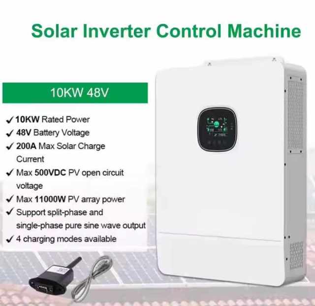 Off Grid Split Phase Inverter 120v 240v 5kw 6kw 24v 48v Solar Inverter Hybrid with 160a Mppt Charge Controller High Efficiency 98% 120/240VAC Output for Off-Grid Solar System ZLPOWER