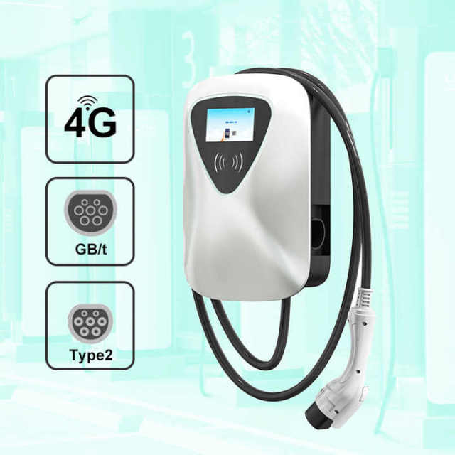 Electric Vehicle Fast Charger 32A 7kW Type 2 Portable EV Charger Super Fast Charging Station for Home Use Hongjiali