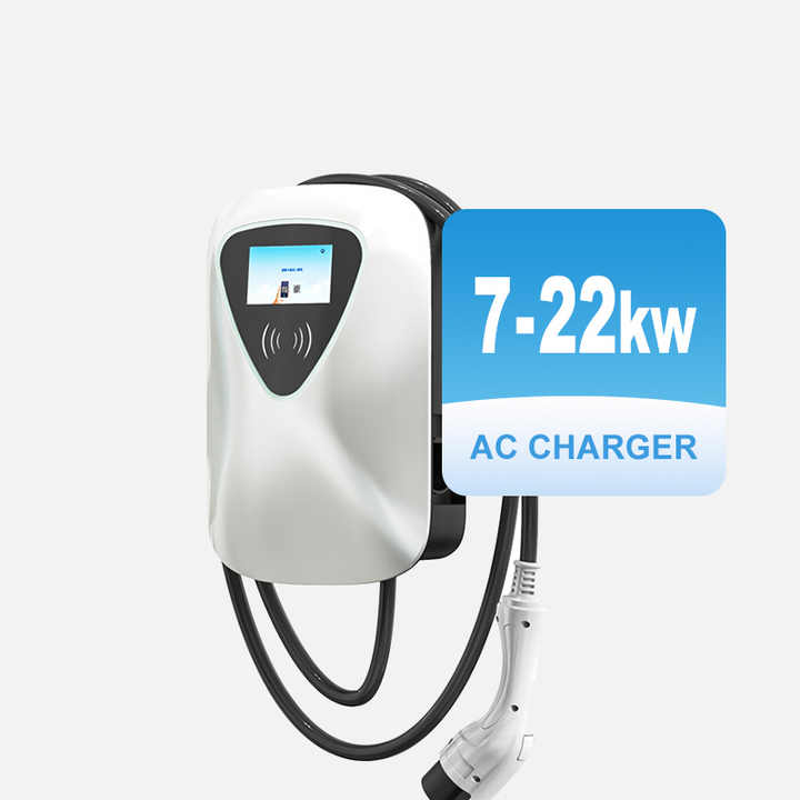 Wallmounted Electric Vehicle GBT Type 2 EV Charger Charging Station 7kW 22kW 32A AC with Leakage Protection for Indoor Outdoor Applications Hongjiali