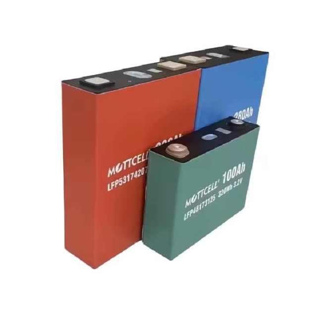 Custom Lithium Iron Phosphate Battery 3.2V 100Ah 206Ah 280Ah for Household Energy Storage Solar Power Systems Mottcell