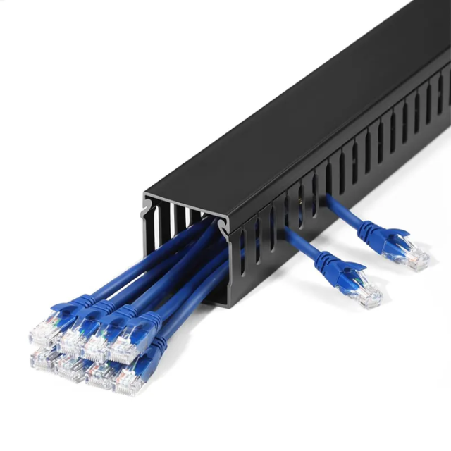 PVC Soft Trunking Self-Adhesive Flame-Retardant Cable Trough Wear-Resistant Arc Floor Wiring Raceway Solid Type Office Building Fujian China EmperySolar