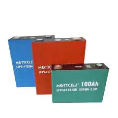 Lithium Iron Phosphate Battery 3.2V 100Ah 206Ah 280Ah Deep Cycle Rechargeable for Solar Energy Storage Systems Electric Vehicles Marine Applications Mottcell