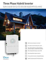 Deye High Efficiency Three Phase Solar Hybrid Inverter SUN-5k/6k/8k-SG01HP3-EU-AM2 Solar Inverter EU Stock