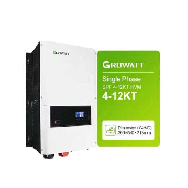 Growatt 10KWH 48V Off-Grid Solar Inverter SPF 6000T HVM 12KW Power System for Residential and Commercial Energy Storage Solutions